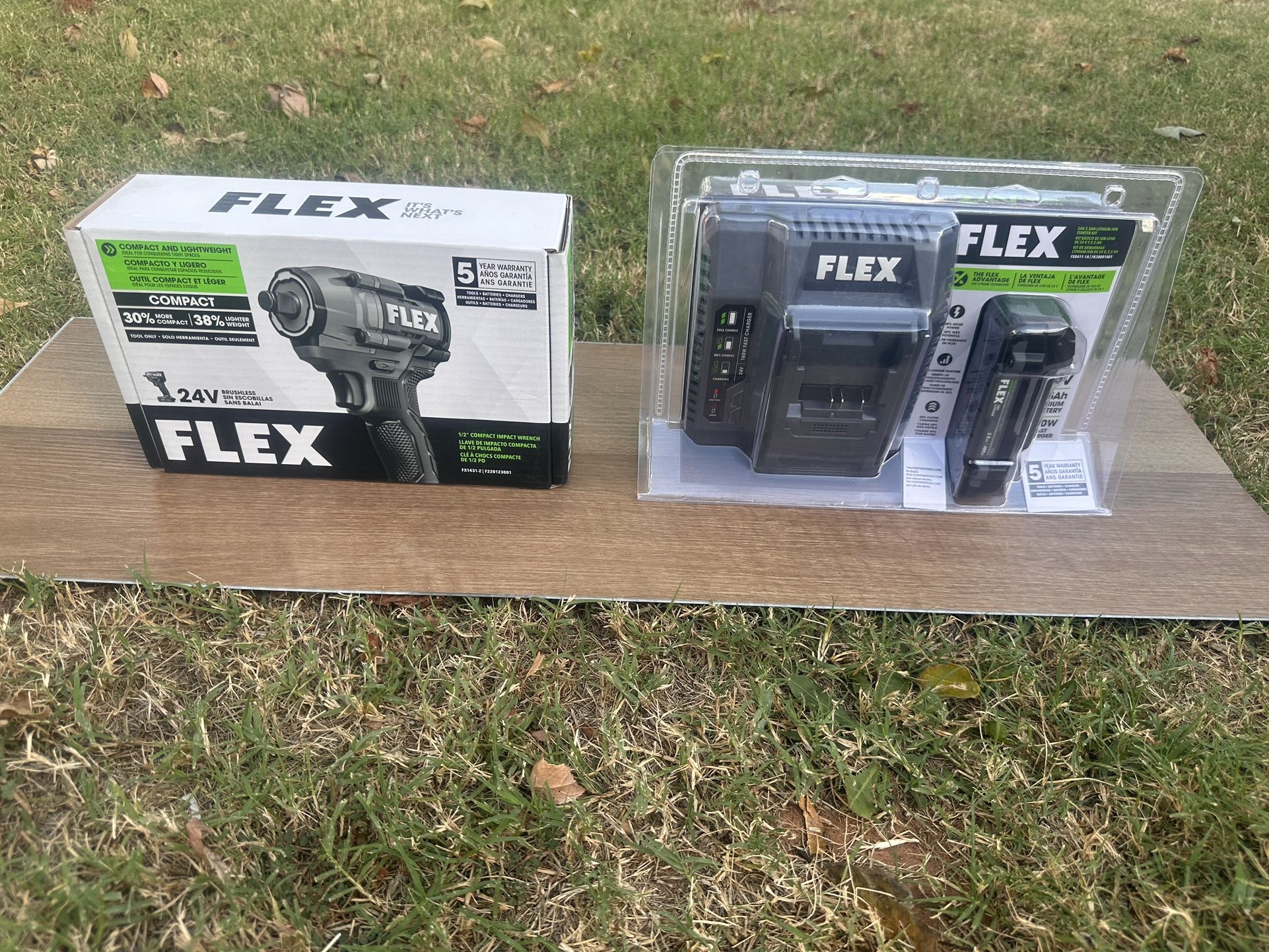 FLEX Impact Wrench & Battery Set NEW