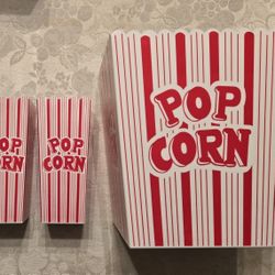5 Piece Popcorn Plastic Bucket Set