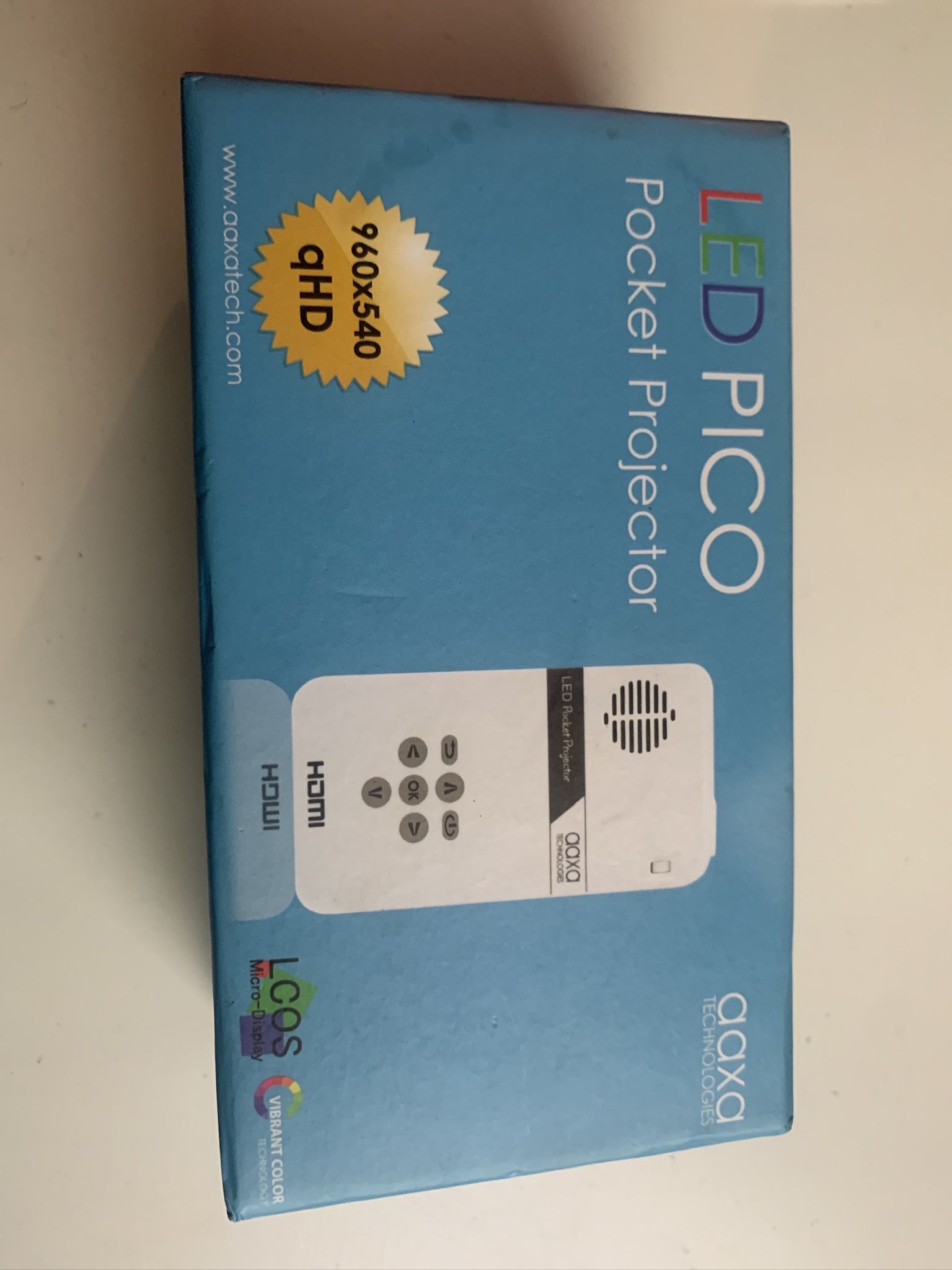 AAXA LED Pico Pocket Projector - Complete w/ Box & Manual - $50