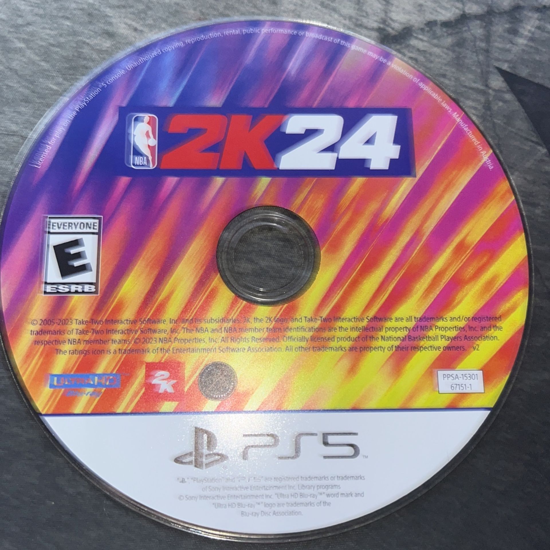 NBA 2k24 PS5 Disc