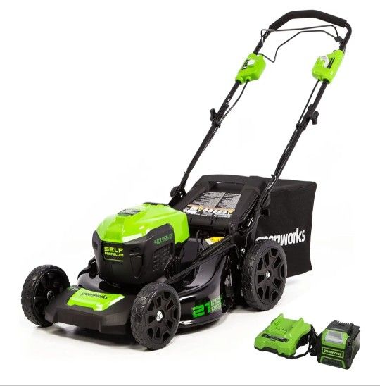 Greenworks 40V 21" Brushless Cordless (Self-Propelled) Lawn Mower
