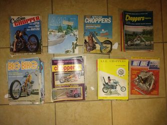 Vintage Chopper And Motorcycle Magazine Collection
