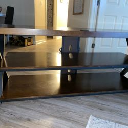 Wood Entertainment Center Table