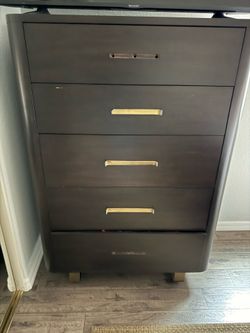 Crate & Barrel real wood standing dresser