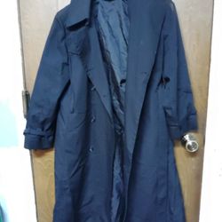 London Fog Trench Coat Women Size 6 Waist And Wrist Belt