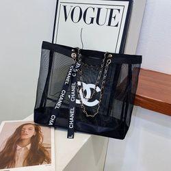 Brand New VIP Mesh Tote Bag Black
