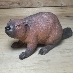 Beaver Toy Plastic Animal, Toy, Kids Gift, Realistic Figurine 5 1/2" F4337