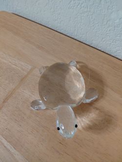 Swarovski Crystal Turtle Paperweight