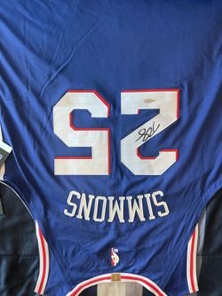 Authentic Philadelphia 76ers Ben Simmons Signed Jersey