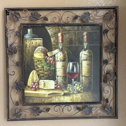 Wall Hanging Wine Picture