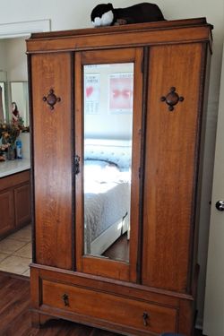 Antique Oak Armoire