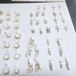 14k Rings And 14k Pendants (Prices On Pictures, Prices Are Firm)