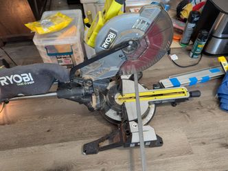Battery powered miter saw