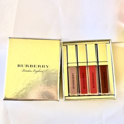 Burberry Liquid Lip Velvet Whipped Lip Cream Oxblood Magenta 4 mini Set NIB