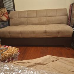 Faux Suade Couch