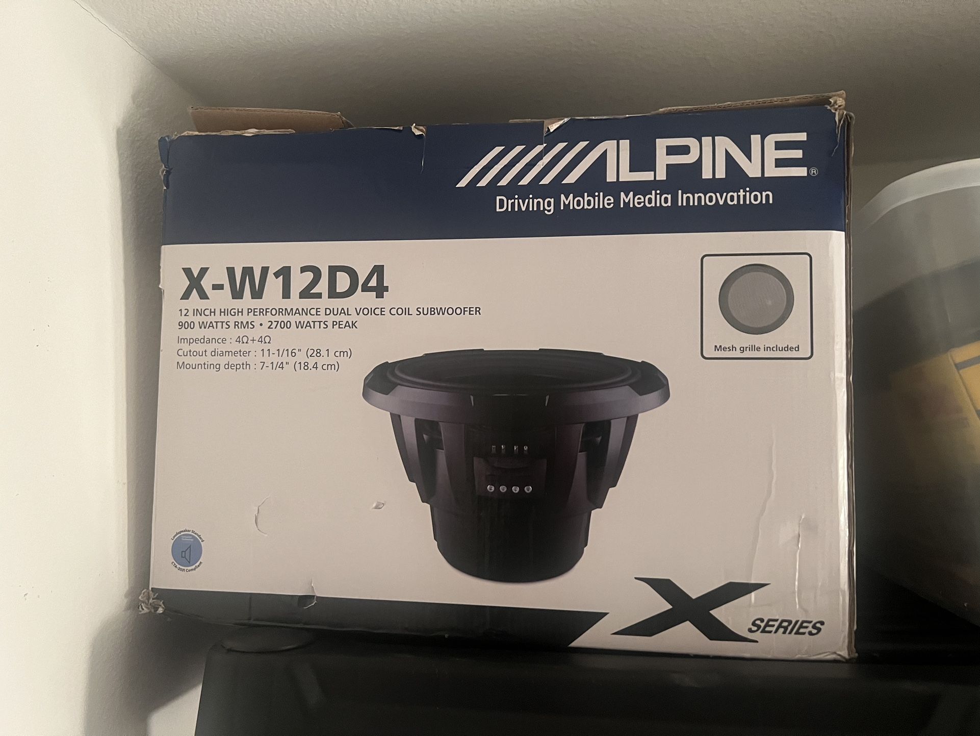 Alpine Subwoofer X Type for Sale in Lake Elsinore, CA OfferUp