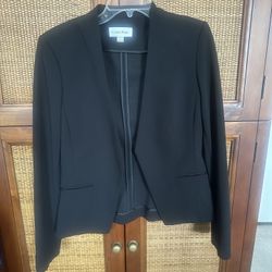 Calvin Klein Misses Buttonless Size 12 Black Jacket Blazer. Business Casual
