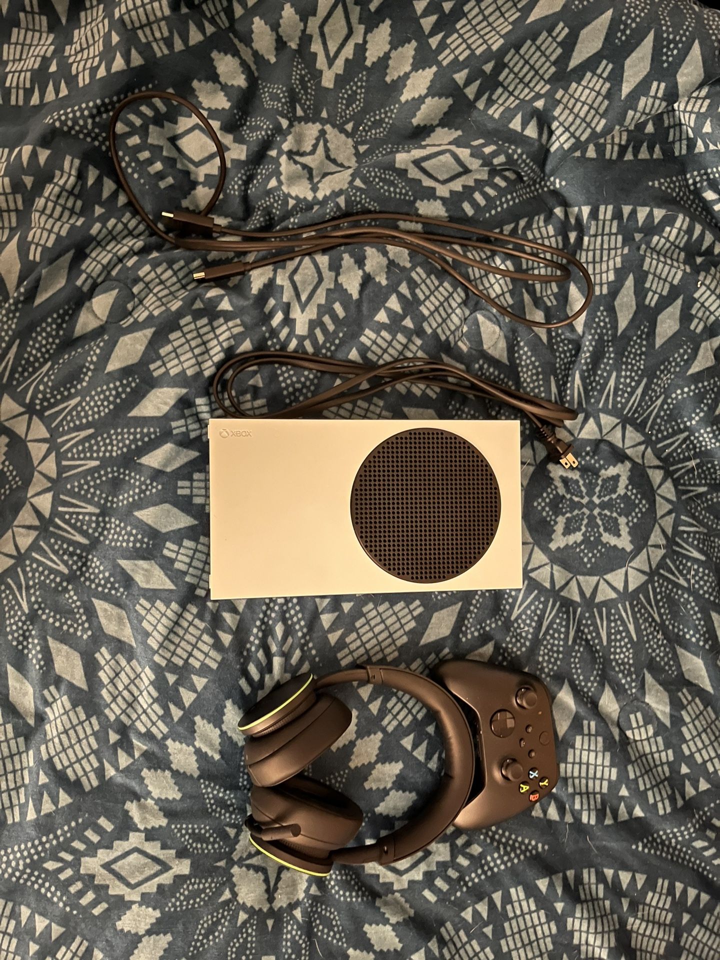 Xbox Series S With Wireless Headphones