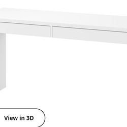 Ikea White MICKE Desk