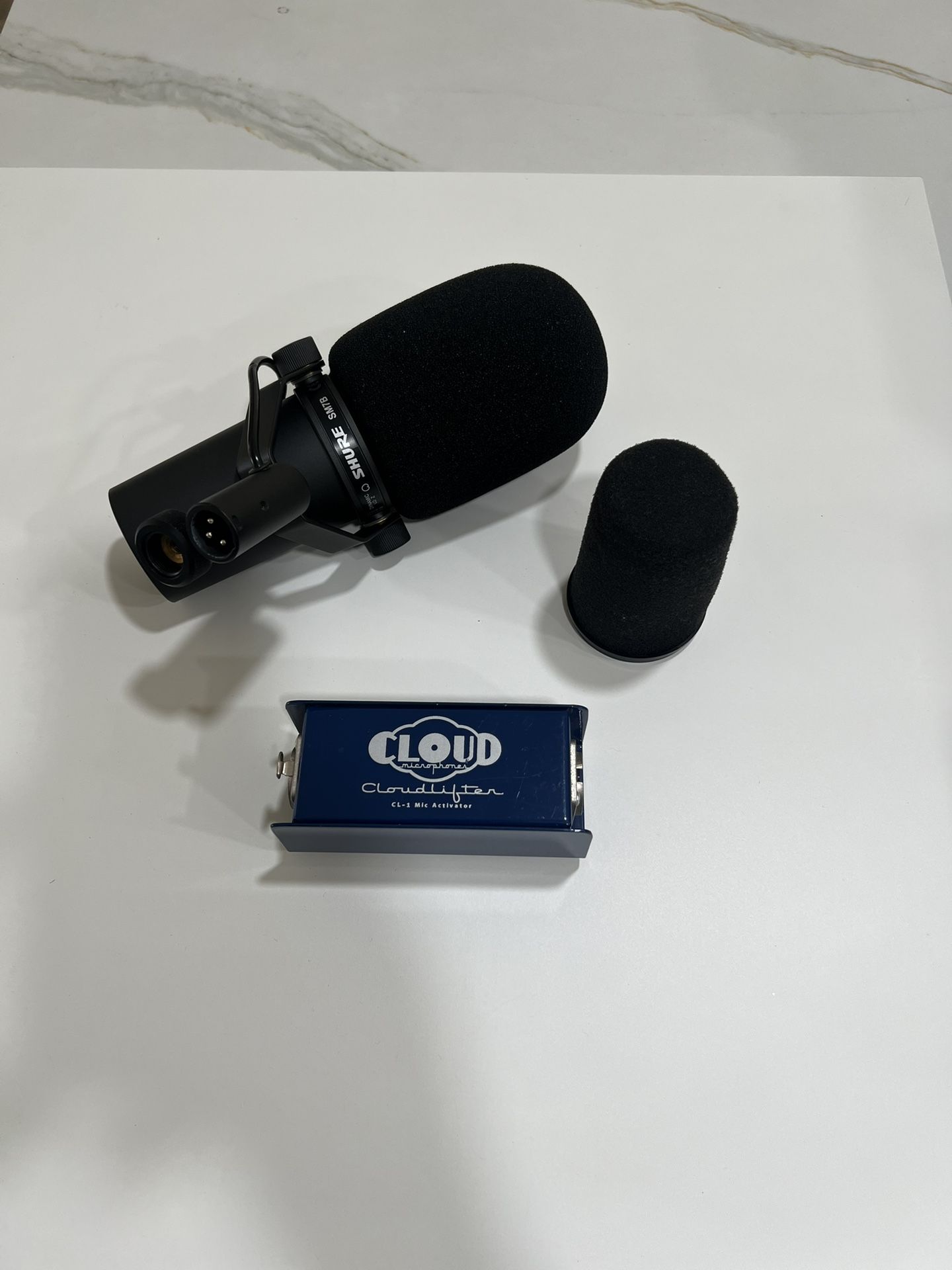 Shure SM7B and Cloudlifter CL-1