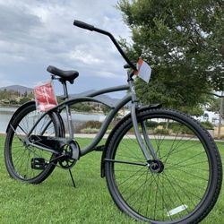 New Schwinn 😎 Men’s Beach Cruiser Bike Bicycle Standard Adult Size 26” Tires Christmas 🎄 Gift