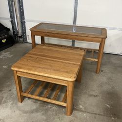 Hallway Or Sofa Table And End Table Solid Oak