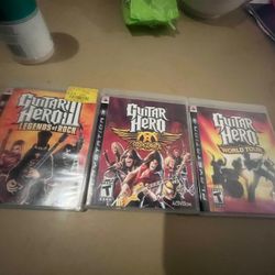 PS3 Guitar Hero Games 