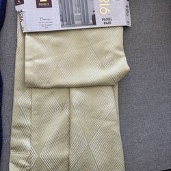 4 New Grommet Curtains Panels 