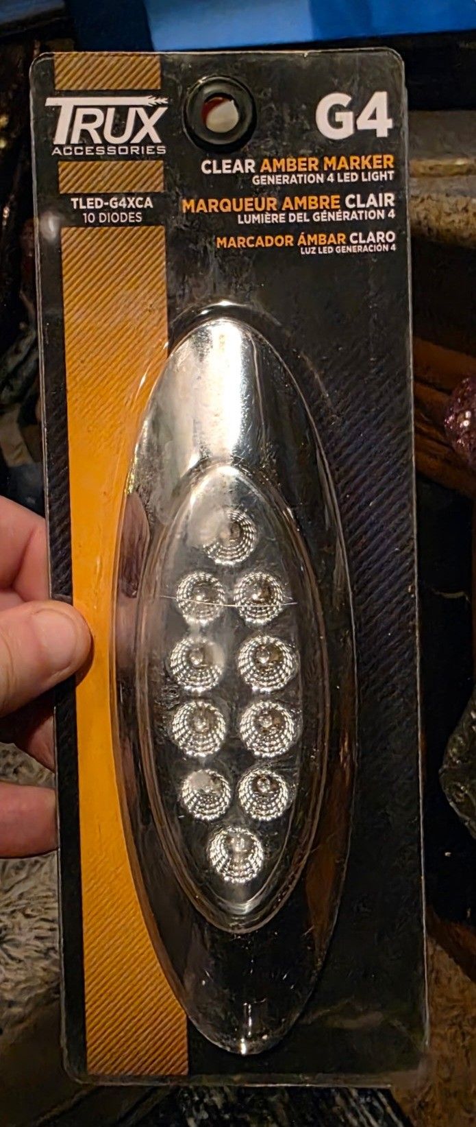 9 Marker Lights With Chrome Bezel