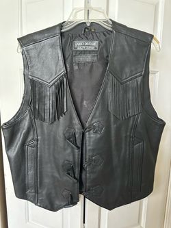 Harley-Davidson Quality Leather Fringe Vest Size L
