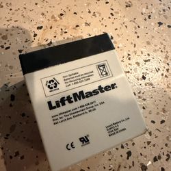 Lift master replacement battery