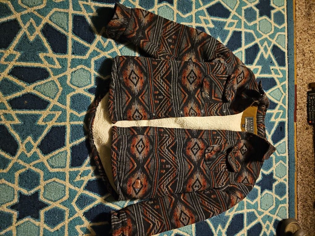 Mens Fleece Patterned Jacket