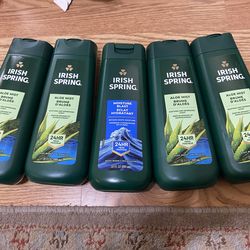 5 Irish Spring Body Wash