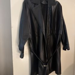 Black Leather Coat