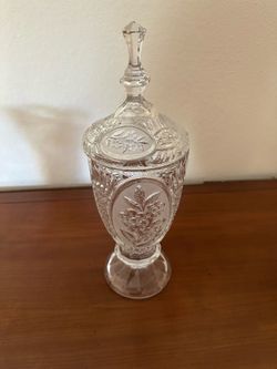 Vintage crystal candy jars