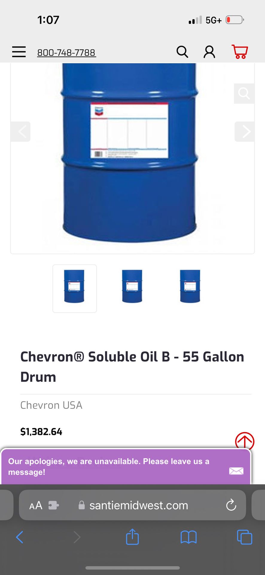 Chevron Soluble Oil B ( Cutting Fluid )