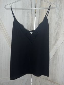 Small Silk Black Tank