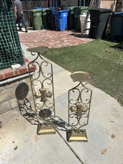 Decorative Plants Or Candleholders Gold