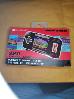 This is a My Arcade Gamer V Classic portable gaming system.
