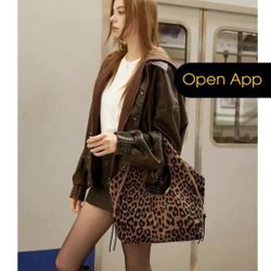 Hand Bag Leopard New