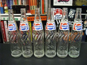 Pepsi bottles, vintage...
