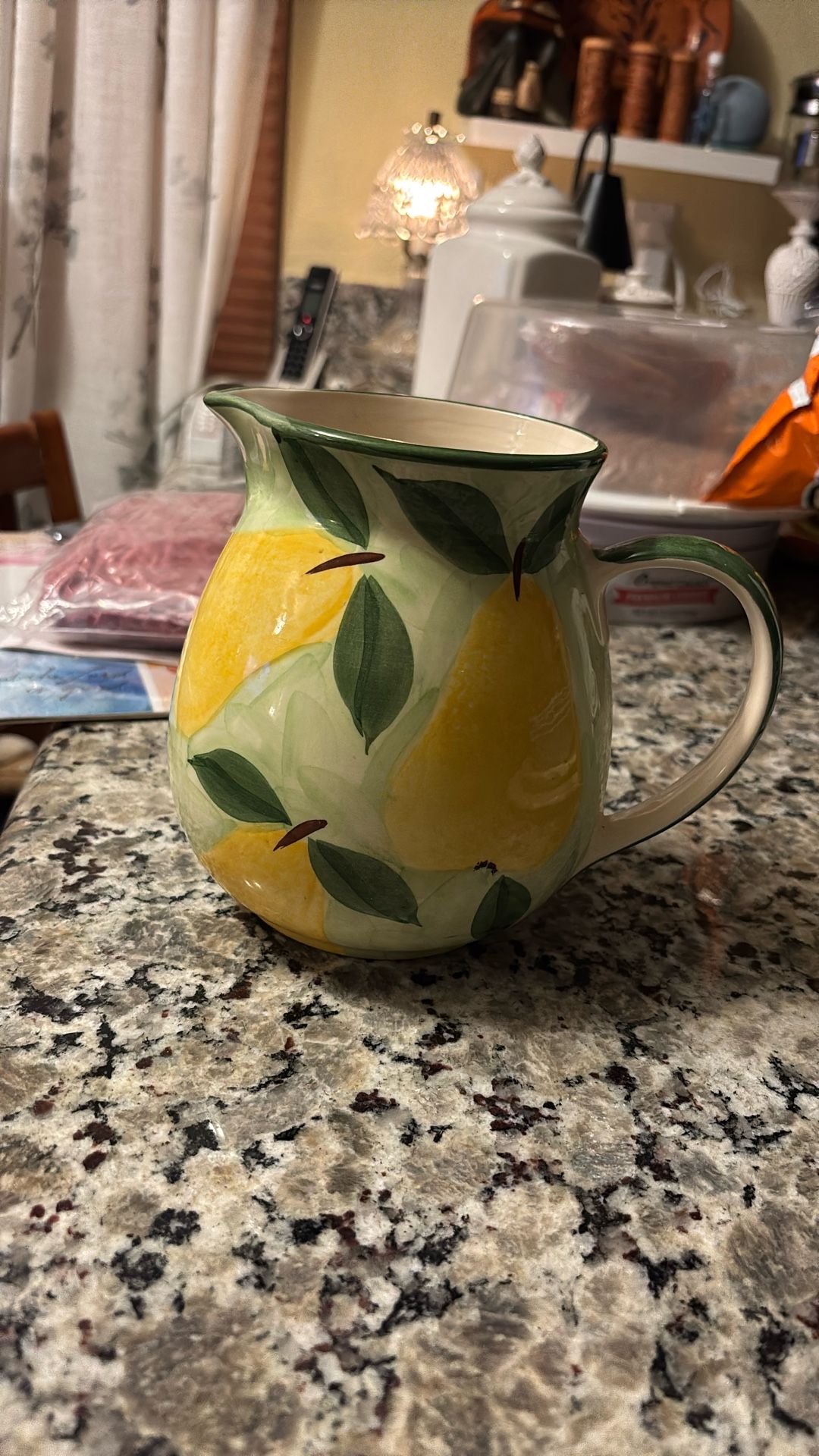 Yellow Pear Pitcher