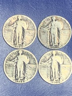 Standing Liberty Silver Quarters Lot of 4