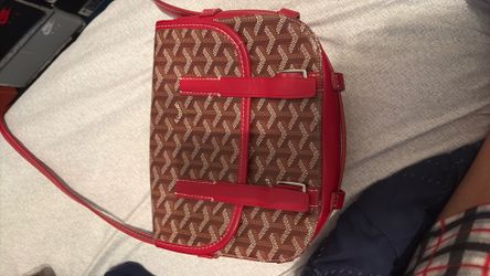 Red goyard bag