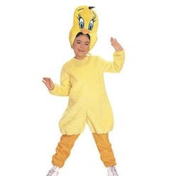 Vintage Rubie's Tweety Bird Looney Tunes Deluxe Costume Child New