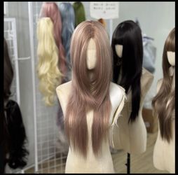26 inch strawberry blonde wig with front lace