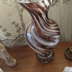 Vintage glass Vase