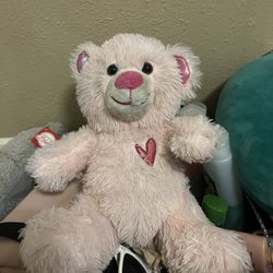 Pink Heart Teddy Bear 