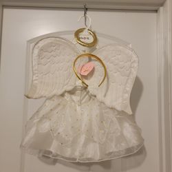 Baby / Toddler Angel Dress With Halo Head Band