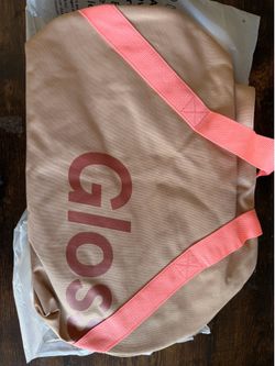 glossier gym bag